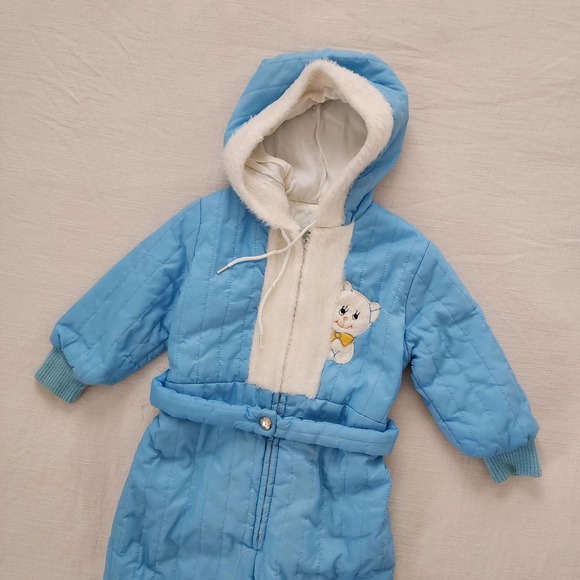 Vintage 60s Montgomery Ward Snowsuit 2t - Picture 2 of 10